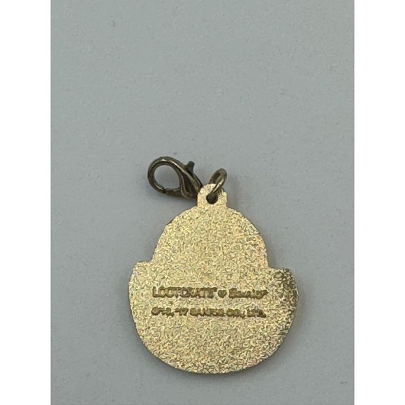 Sanrio Gudetama Lazy Egg Enamel Charm Loot Crate Exclusive Gold Tone Zipper Pull - Picture 3 of 8